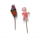 2 strip speldjes Flipje Tiel en zijn vriendje Bertje Big, Verzamelen, Speldjes, Pins en Buttons, Ophalen of Verzenden, Gebruikt