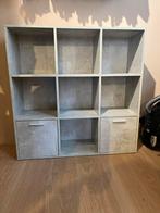 Vakkenkast / Boekenkast betongrijs, Huis en Inrichting, Kasten | Wandmeubels, Ophalen, Zo goed als nieuw, 25 tot 50 cm, Minder dan 150 cm