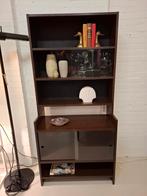 Vintage Poul Cadovius KLM Royal vitrine wandmeubel wandkast, Ophalen, ..., 50 tot 100 cm, Glas