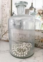 Antieke apothekerspot apothekersfles zilver armeluiszilver, Ophalen of Verzenden