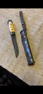 Antiek mes met schede, Antiek en Kunst, Ophalen of Verzenden