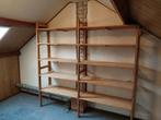 Stevige Houten Stellingkast - 2.1m breed, Met plank(en), Gebruikt, Eenvoudig, 200 cm of meer