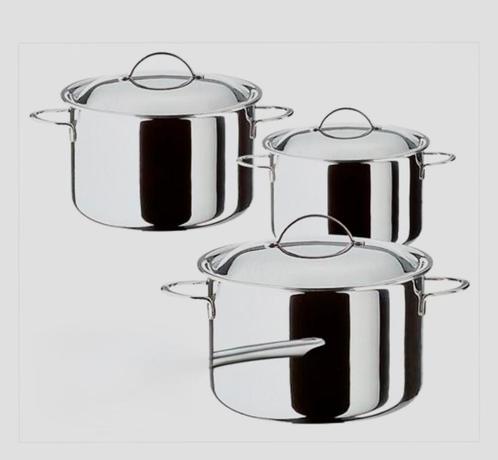 Spring set kookpannen als nieuw, Huis en Inrichting, Keuken | Potten en Pannen, Zo goed als nieuw, Kookpan of Snelkookpan, Rvs