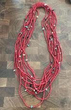 Vintage kralenketting, Ophalen of Verzenden, Zo goed als nieuw, Rood