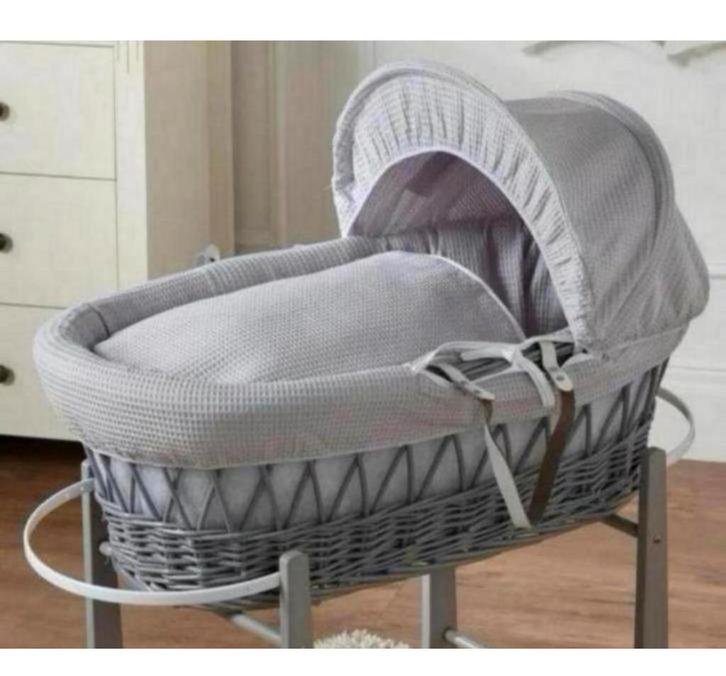 Rotan wieg wiegje Handgemaakt riet rieten baby mand slaper, Kinderen en Baby's, Babywiegjes en Ledikanten, Nieuw, Wieg, Ophalen of Verzenden