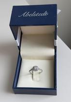 Abelstedt Oxford verlovingsring maat 52, Met kristal, Ophalen of Verzenden, Dame, Zilver