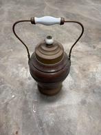 Antieke Koperen Doofpot met Porseleinen Handvat, Ophalen, Koper