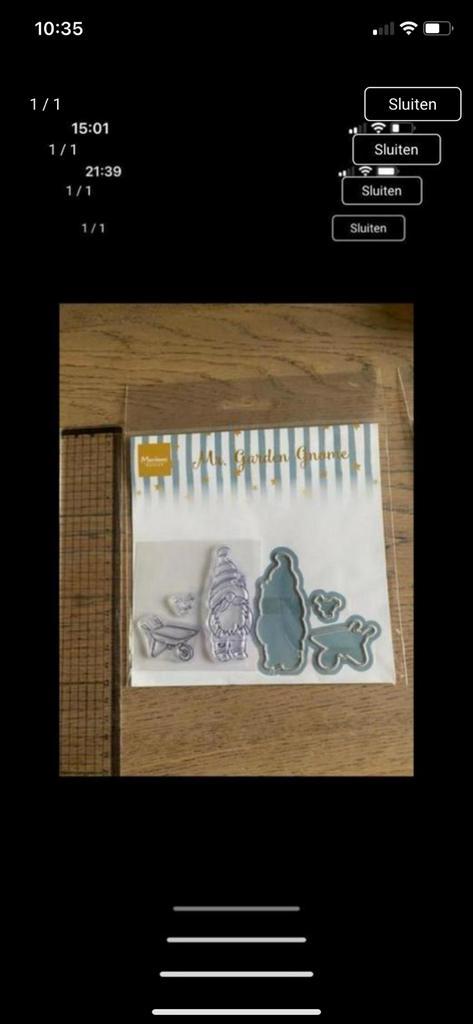 Snijmal mr. garden gnome van Marianne design CS1125, Hobby en Vrije tijd, Kaarten | Zelf maken, Nieuw, Pons of Mal, Overige thema's