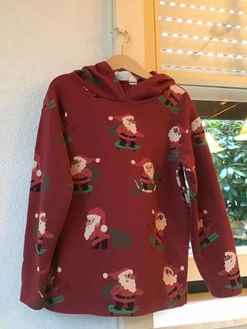 H&M Kerst Sweater rood bedrukt maat 122/128 beschikbaar voor biedingen