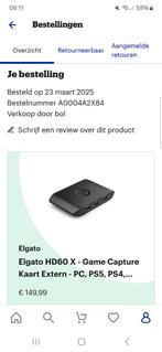 Elgato Game Capture HD60 X 1keer gebruikt, Ophalen of Verzenden, Nieuw