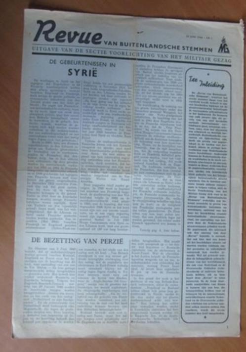 Revue van buitenlandsche stemmen. 23 Juni 1945 nr. 1., Boeken, Tijdschriften en Kranten, Gelezen, Muziek, Film of Tv, Ophalen of Verzenden
