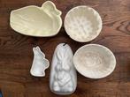 Antiek vintage puddingvormen en 1 paté vorm in 1 koop, Verzenden