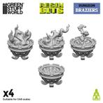 Braziers 1-48 12966 Dungeon and Dragons Scenery, Hobby en Vrije tijd, Gezelschapsspellen | Bordspellen, Verzenden, Spanje, Nieuw