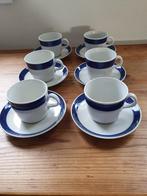 Rorstrand "KOKA BLA" kop- en schotels 6x - Hertha Bengtson, Nieuw, Ophalen of Verzenden, Overige stijlen, Kop(pen) en/of Schotel(s)