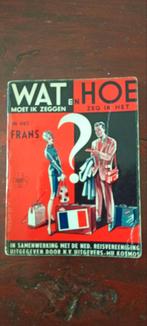 Wat & Hoe Frans, Nederlandse Reisvereeniging 1950 zakboekje, Ophalen of Verzenden, Gelezen