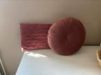 Twee velvet kussens, Huis en Inrichting, Ophalen of Verzenden, Gebruikt, Roze, Overige vormen