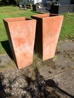 2 terracotta plantenbakken, Ophalen, Tuin, Steen, Gebruikt