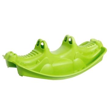 schommelwip, groen, krokodil, voor 1 en 2 kindjes.  beschikbaar voor biedingen