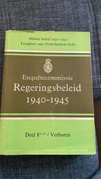 Enquete Regeringsbeleid Tweede Wereldoorlog, Boeken, Geschiedenis | Vaderland, Gelezen, Ophalen of Verzenden, 20e eeuw of later