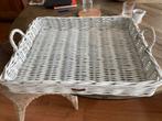 Rieten mand (wit) merk ‘lifestyle’ zgan, Huis en Inrichting, Woonaccessoires | Dienbladen, Ophalen, Zo goed als nieuw, Rechthoekig
