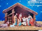 Mooie complete kerststal in doos, Ophalen of Verzenden, Gebruikt