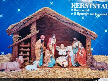 Mooie complete kerststal in doos beschikbaar voor biedingen