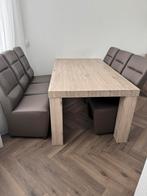 Eettafel met 6 eetkamerstoelen, Huis en Inrichting, Ophalen of Verzenden