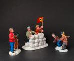 Lemax kerst figuren c55 sneeuwballen gevecht kerstdorp, Diversen, Kerst, Ophalen of Verzenden, Zo goed als nieuw