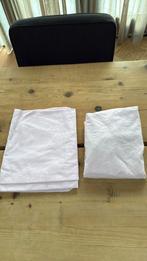 Cottonbaby roze hoeslaken en laken voor ledikant., Jongetje of Meisje, Ophalen of Verzenden, Zo goed als nieuw, Wit