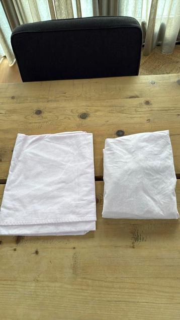 Cottonbaby roze hoeslaken en laken voor ledikant. beschikbaar voor biedingen