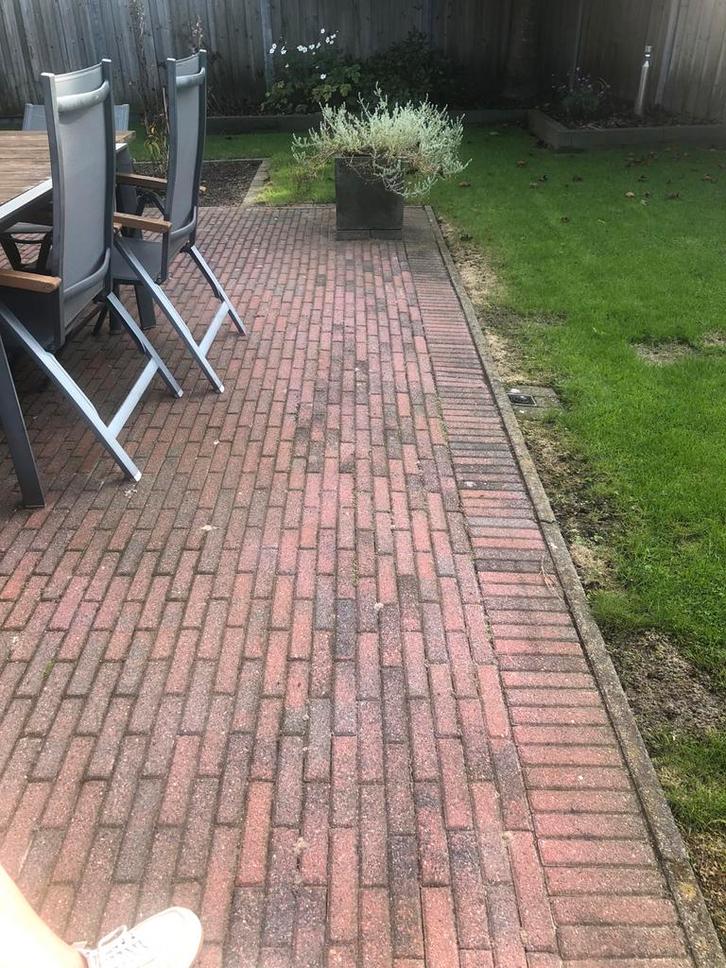 32m2 Waaltjes - Zelf Demonteren!, Tuin en Terras, Tegels en Klinkers, Gebruikt, Klinkers, Beton, 10 m² of meer, Ophalen