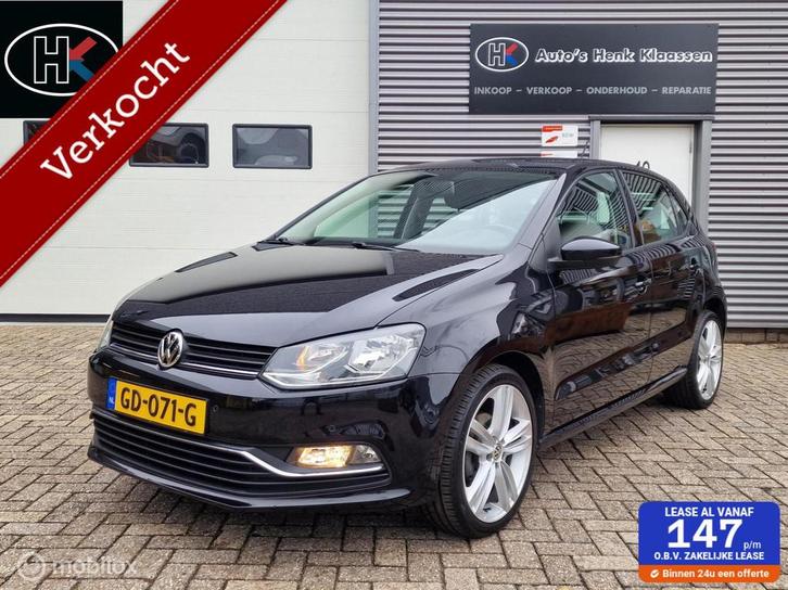 Volkswagen Polo 6c 5-deurs 1.2TSi 90pk Comfortline Navi LM17, Auto's, Volkswagen, Bedrijf, Polo, ABS, Airbags, Airconditioning