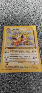 1e edite NL Jolteon Pokemon kaart, Ophalen of Verzenden, Zo goed als nieuw, Losse kaart