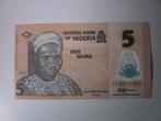 Nigeria- 5 Niara - Bankbiljet, Postzegels en Munten, Bankbiljetten | Afrika, Los biljet, Verzenden, Nigeria