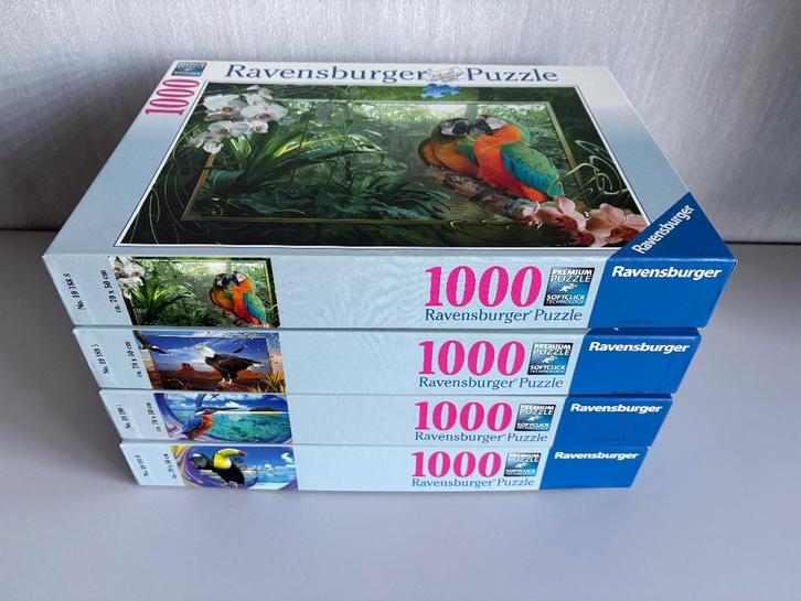 RAVENSBURGER puzzels 1000 stukjes., Hobby en Vrije tijd, Denksport en Puzzels, Zo goed als nieuw, Legpuzzel, 500 t/m 1500 stukjes
