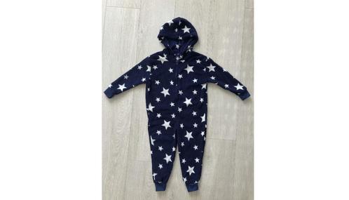 ZGAN Onesie Huispak Pak Fleece Donkerblauw, Mt 110, 116, Kinderen en Baby's, Kinderkleding | Maat 110, Zo goed als nieuw, Jongen