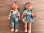 Vintage steiff mecki en micki egel poppen, Ophalen of Verzenden, Gebruikt, Pop