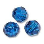 Swarovski 5000 Capri Blue 4mm Per Stuk € 0,30, Ophalen of Verzenden, Nieuw, Kraal