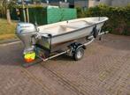 Poleyster boot 460 met 15pk Honda 4t kortstaart, Ophalen, Zo goed als nieuw, Motor en Techniek, Motorboot