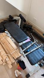 Sportset, met bankje en alle behorende gewichten, Sport en Fitness, Fitnessapparatuur, Ophalen, Gebruikt, Krachtstation