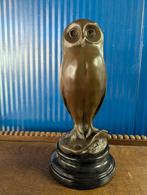 Bronzen Uil beeld, Antiek en Kunst, Ophalen of Verzenden