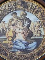Mooi doek met afbeelding michelangelo in de opera Tondo Doni, Antiek en Kunst, Ophalen