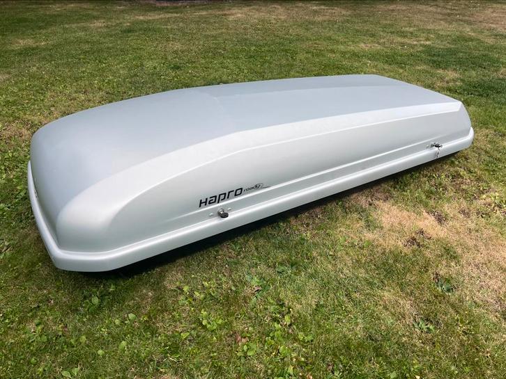 Te huur dakkoffer skikoffer Hapro Roady 450, Auto diversen, Dakkoffers, Zo goed als nieuw, Ophalen