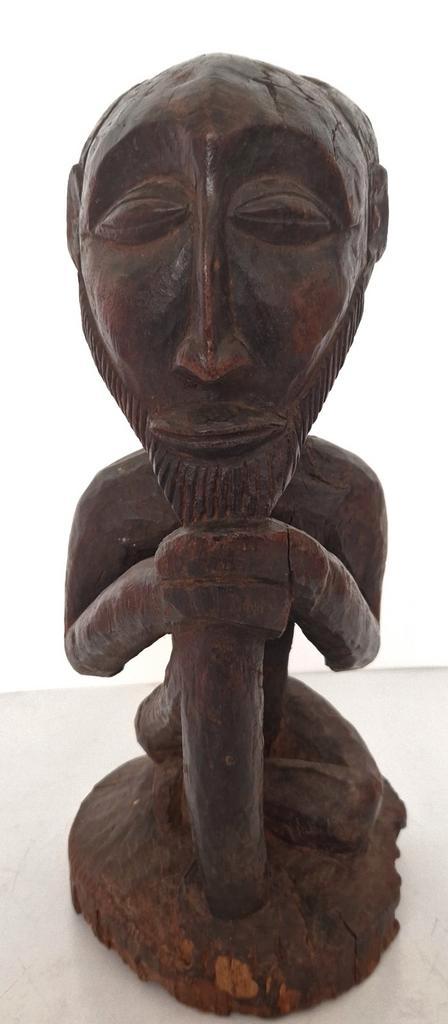 Uit inboedel: Houten beeld Afrika (no 9) Congo man, incl ver, Antiek en Kunst, Kunst | Niet-Westerse kunst, Verzenden