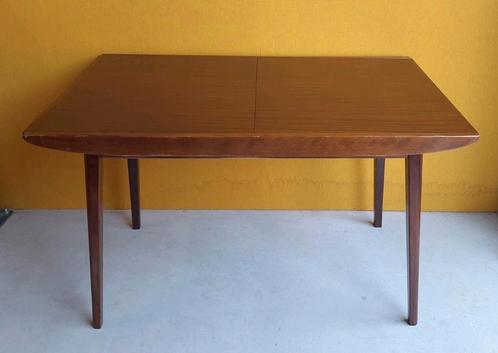 Retro vintage teakhouten eettafel, jaren 60, dinner table, Huis en Inrichting, Tafels | Eettafels, Gebruikt, 50 tot 100 cm, 100 tot 150 cm
