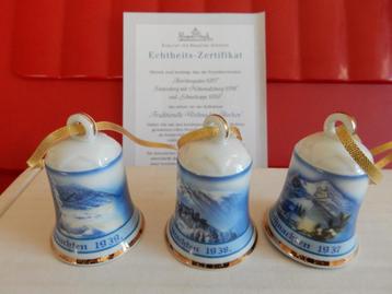 3 kerstklokje van Rosenthal 1937, 1938 en 1939 beschikbaar voor biedingen