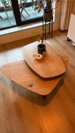 Salontafel WOOOD (set van 2), Huis en Inrichting, Tafels | Salontafels, Ophalen, Gebruikt, 100 tot 150 cm, Rond