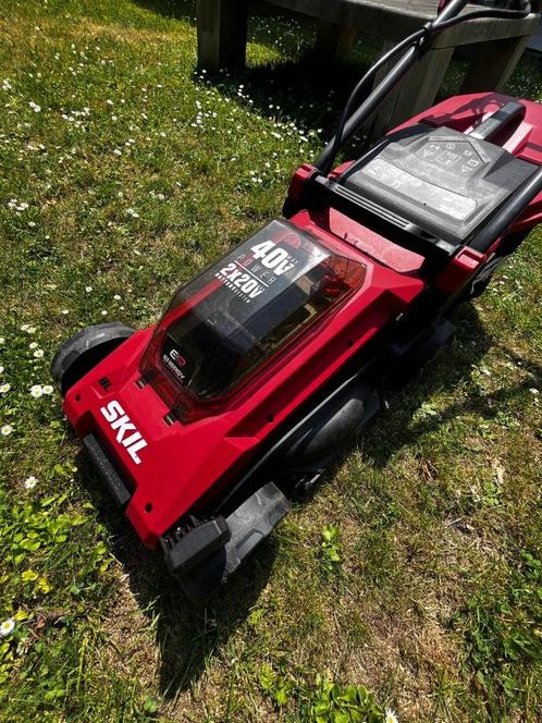 SKIL accu grasmaaier/SKIL Cordless Lawnmower, Doe-het-zelf en Verbouw, Schaafmachines, Zo goed als nieuw, Accu, Ophalen