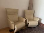 2 Prachtige draai relax fauteuils Rolf Benz, Huis en Inrichting, Fauteuils, Minder dan 75 cm, Design, Leer, Ophalen of Verzenden