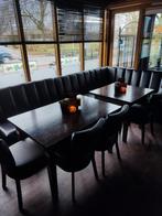 Zitbanken 3 stuks van 120 cm met hoekstuk, Gebruikt, Hoekbank, 75 tot 100 cm, Ophalen of Verzenden